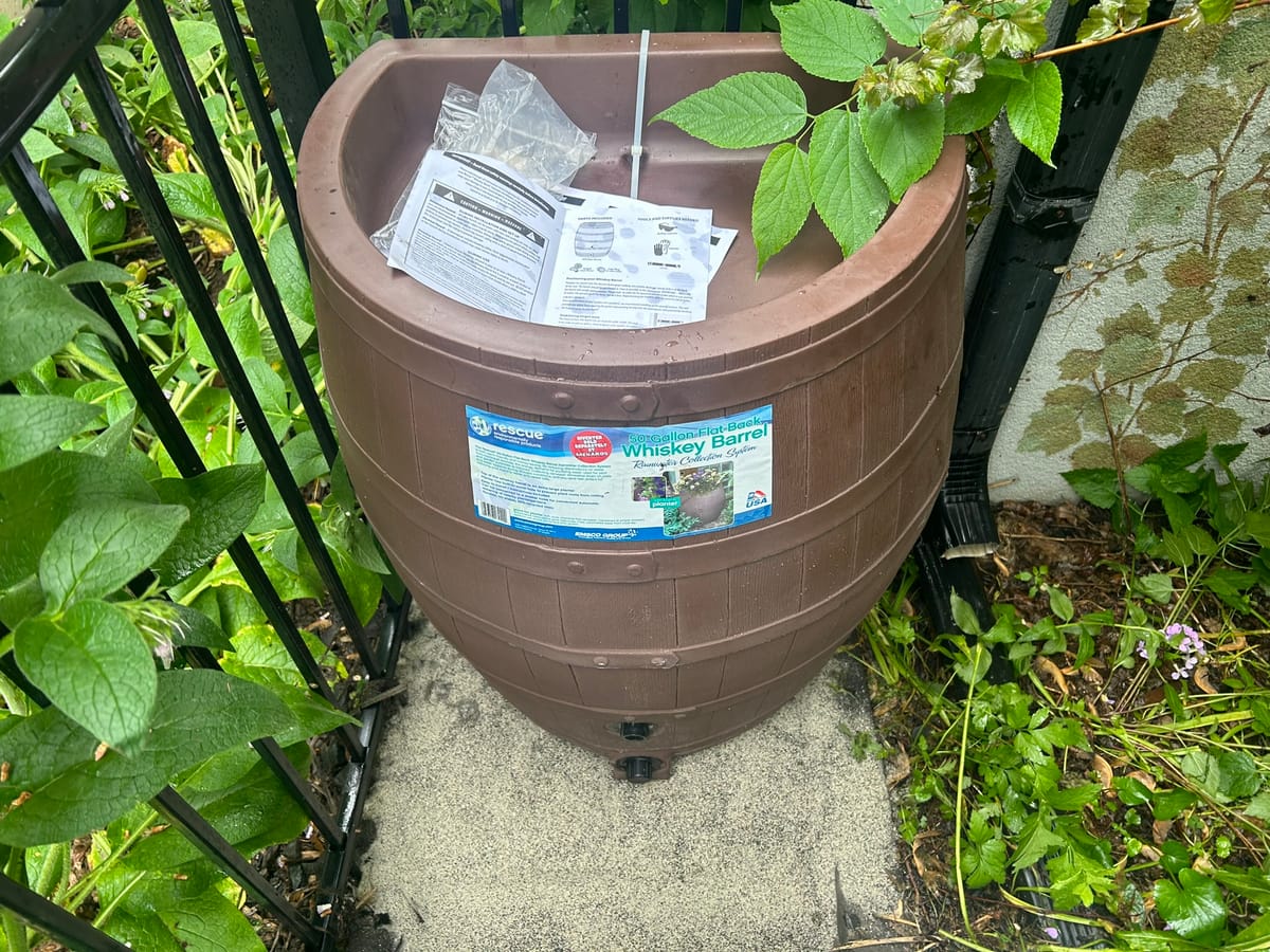 Installing a Rain Barrel