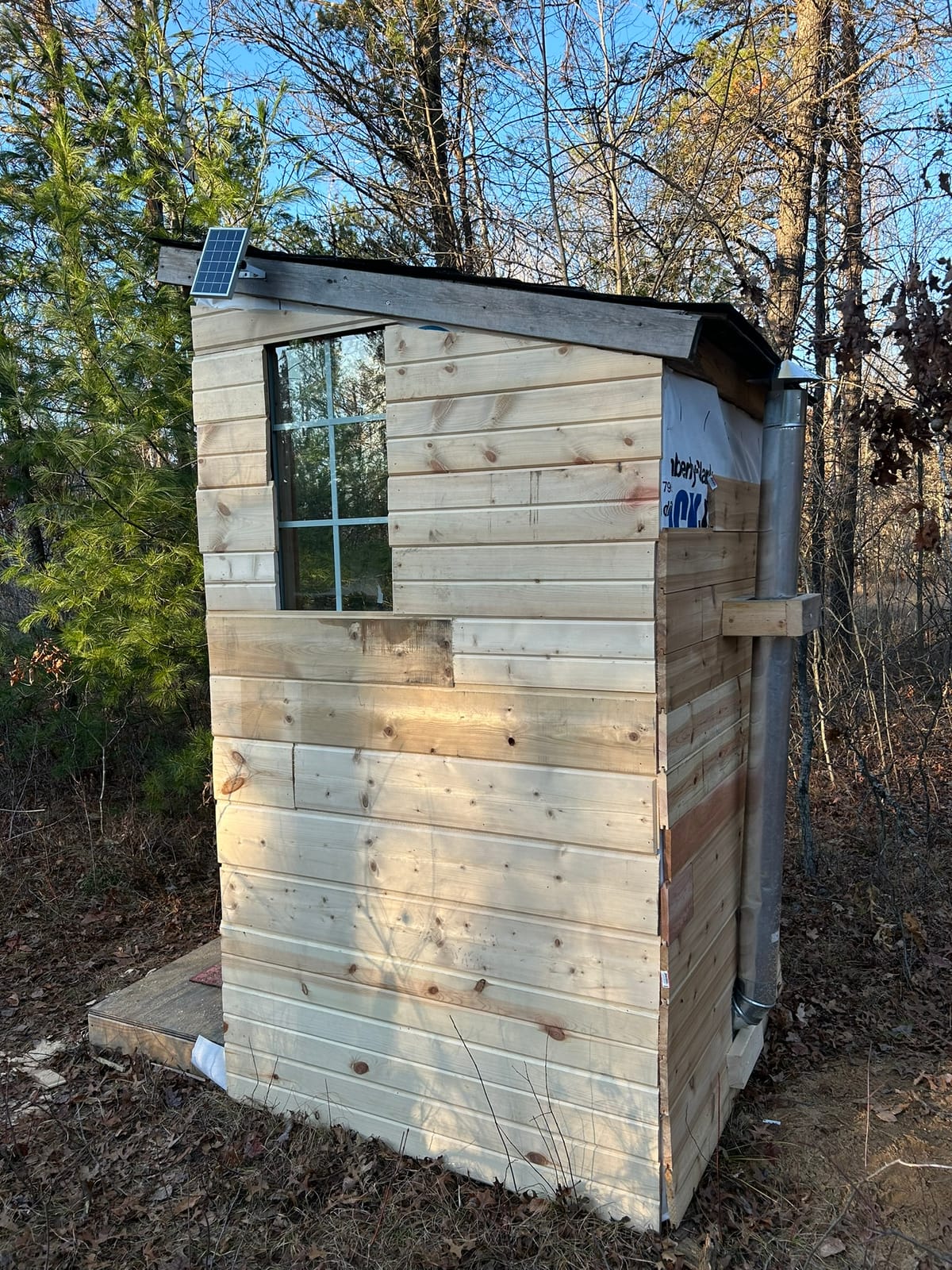 Windows and Siding for an Outhouse