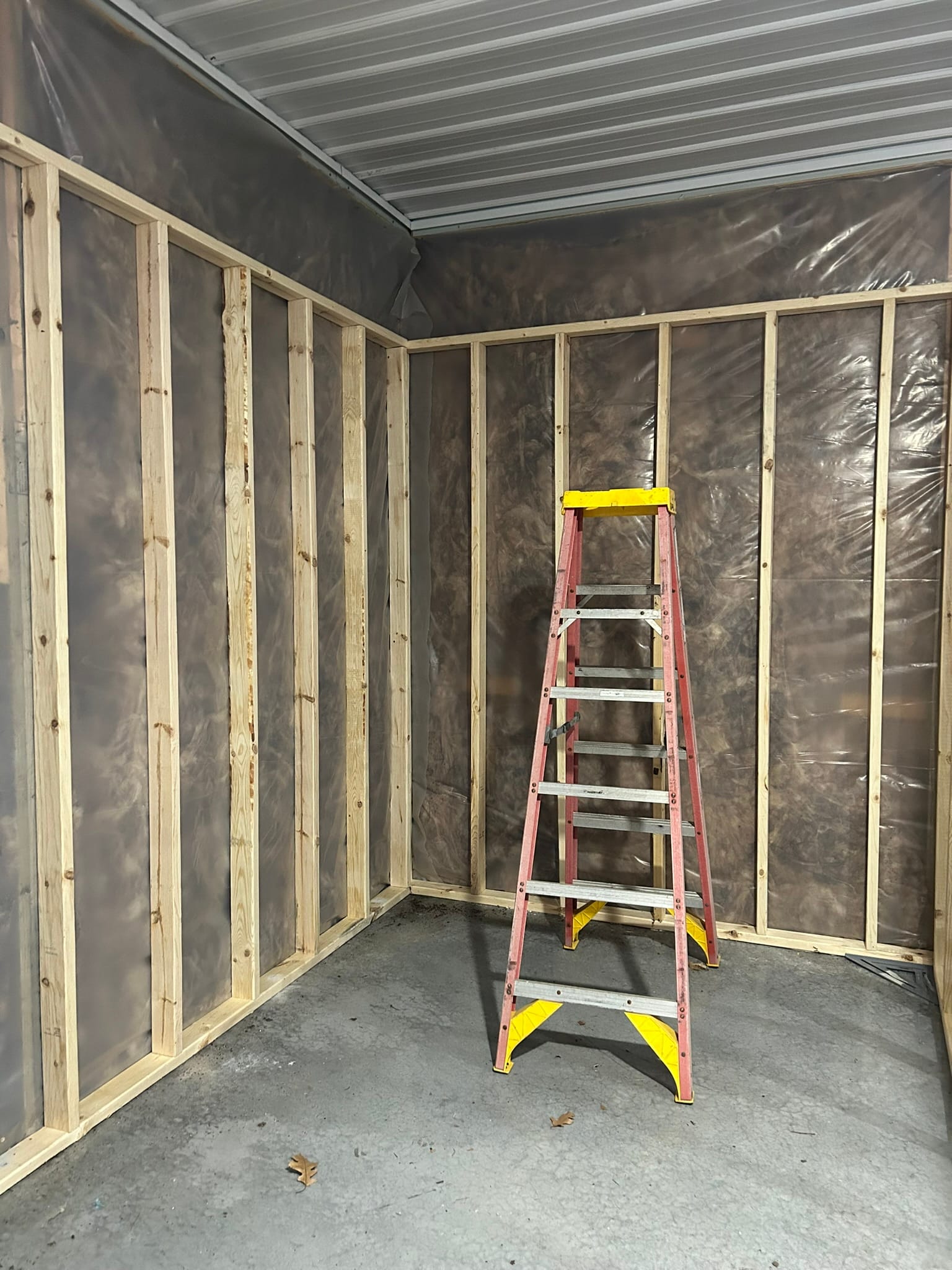 Walls standing up
